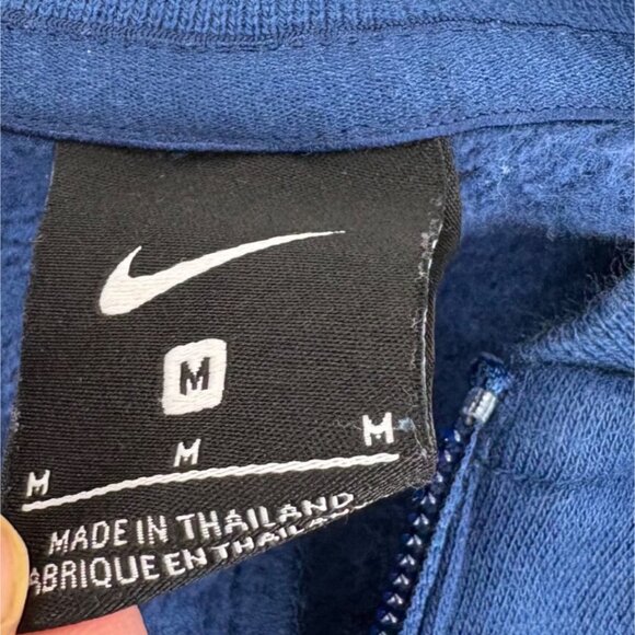 Nike Blue Full-Zip Fleece Jacket M Nike Brazil Fleece Soccer Jacket - Picture 2 of 5